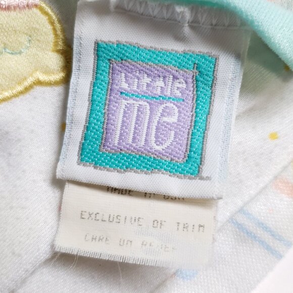 Vintage Little Me 90s Graphic Baby Sleeper Romper Pajamas Size 3-6 M - Picture 5 of 10